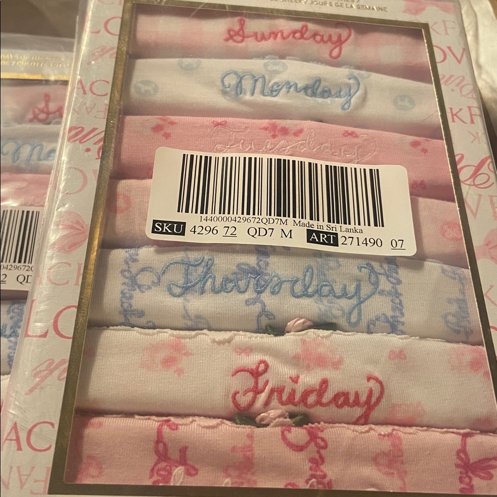 LoveShackFancy panty set size medium NIB Victoria’s Secret pink collaboration